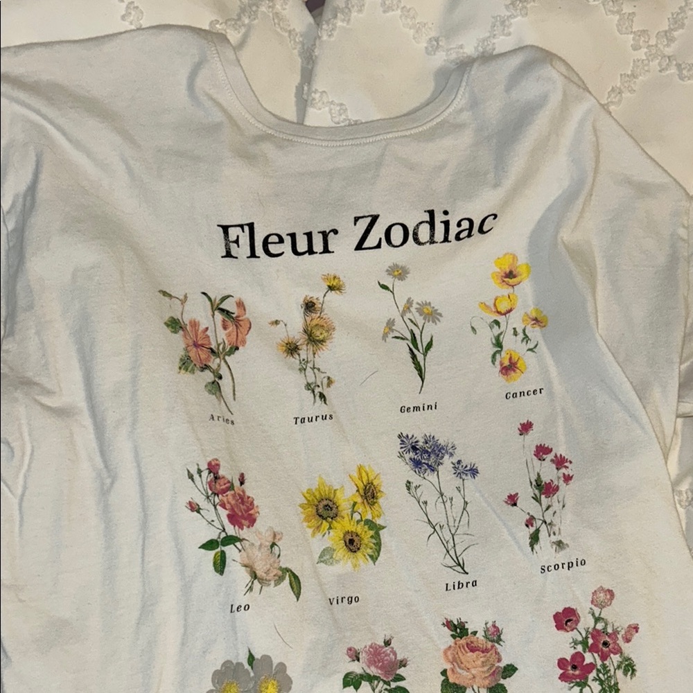Grayson Threads White Fleur Zodiac Tee